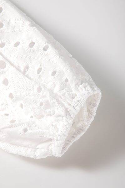 Eyelet V-Neck Long Sleeve Blouse - MARIGOLD