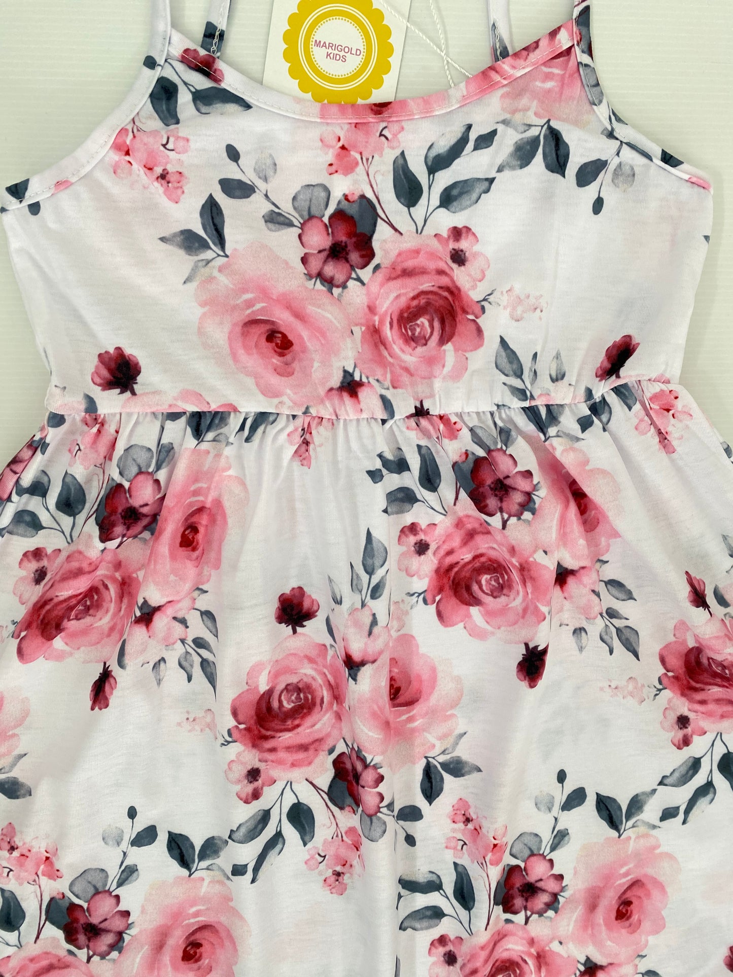 Girls Pink Floral Maxi Dress - MARIGOLD COLLECTIONS AUSTRALIA