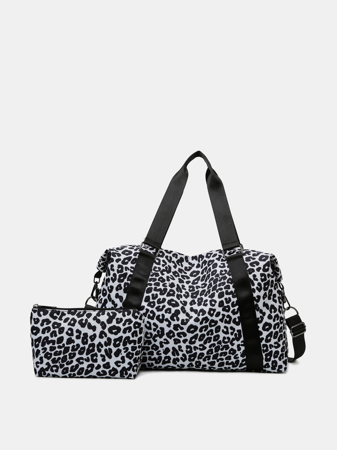 Oxford Cloth Leopard 2-Piece Bag Set - MARIGOLD