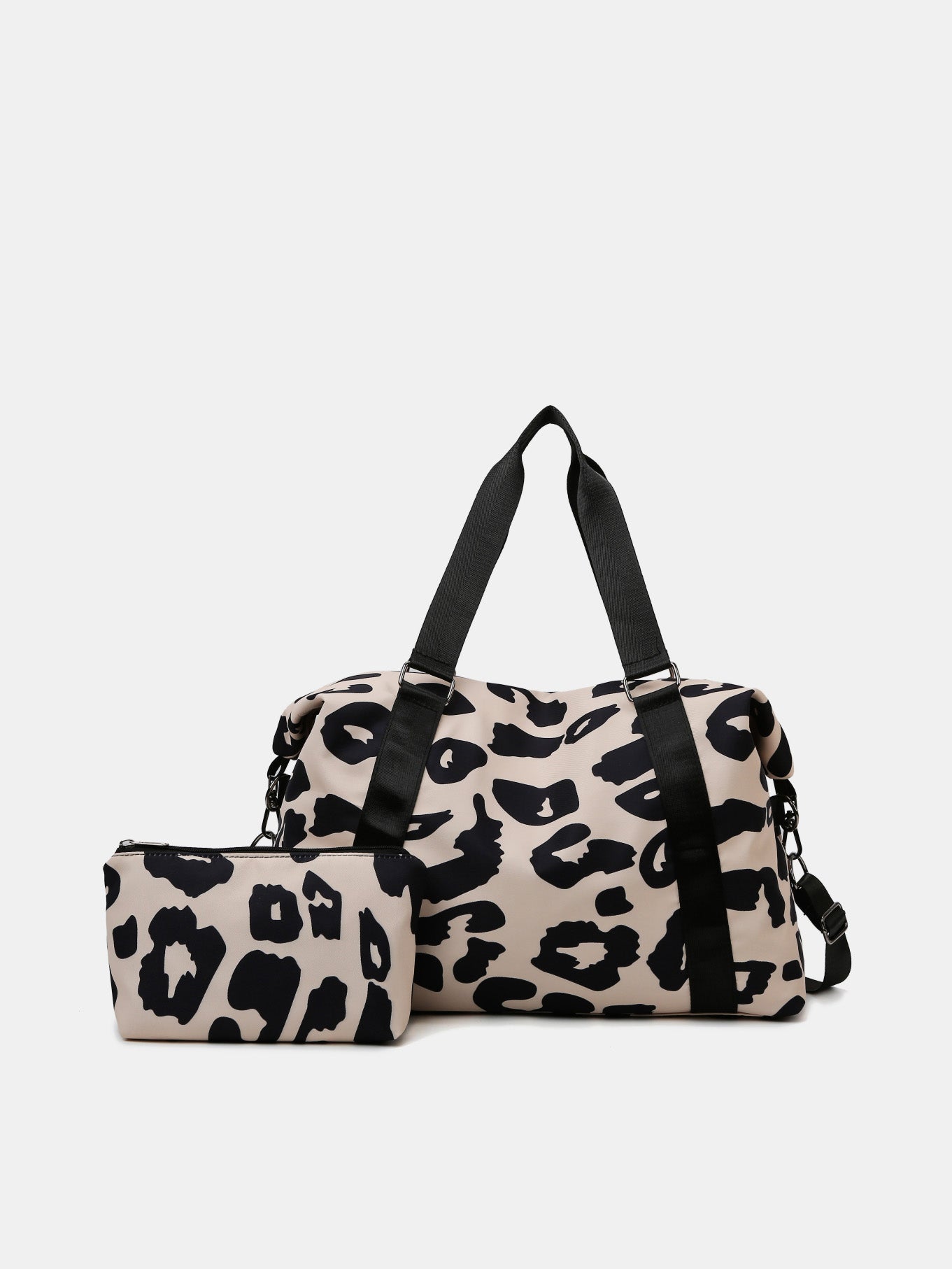 Oxford Cloth Leopard 2-Piece Bag Set - MARIGOLD