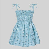 Girls Dress Size 6-9m/9-12m/12-18m/18-24m/2-3y New Blue Blossom Baby Girls Dress