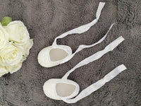 size 3-6 months 11cm White Lace Baby Shoes & x2 Baby Headband set Christening