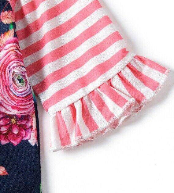 baby girls romper size 0-3 months pink floral ruffle baby girls romper- 1 left ! - MARIGOLD