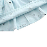 NEW Size 2-3 Years Girls Dress 100% Cotton White Flower Blue Girls Dress