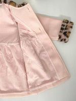 girls coat baby pink leopard lightweight coat  girls jacket new
