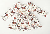Baby girls dress new butterfly leaf baby girls dress toddler dress