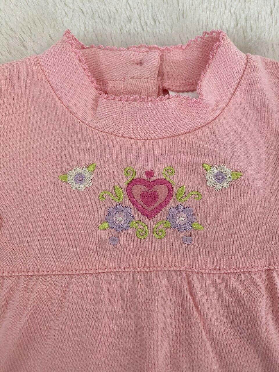 NEW Size 18 months Toddler Girls Top Pink Hearts & Flowers Long Sleeve Top - MARIGOLD