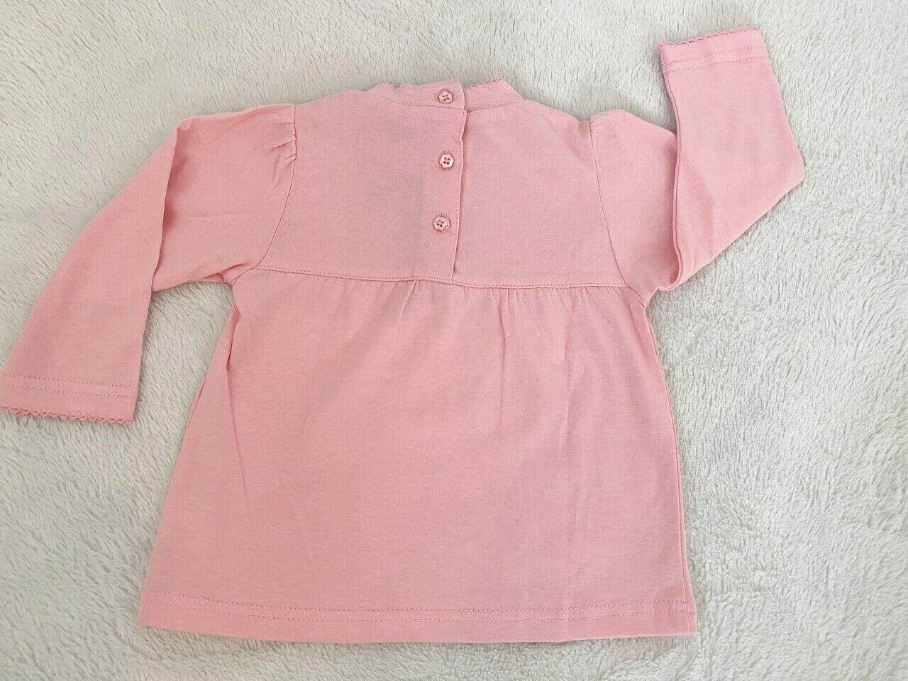 NEW Size 18 months Toddler Girls Top Pink Hearts & Flowers Long Sleeve Top - MARIGOLD