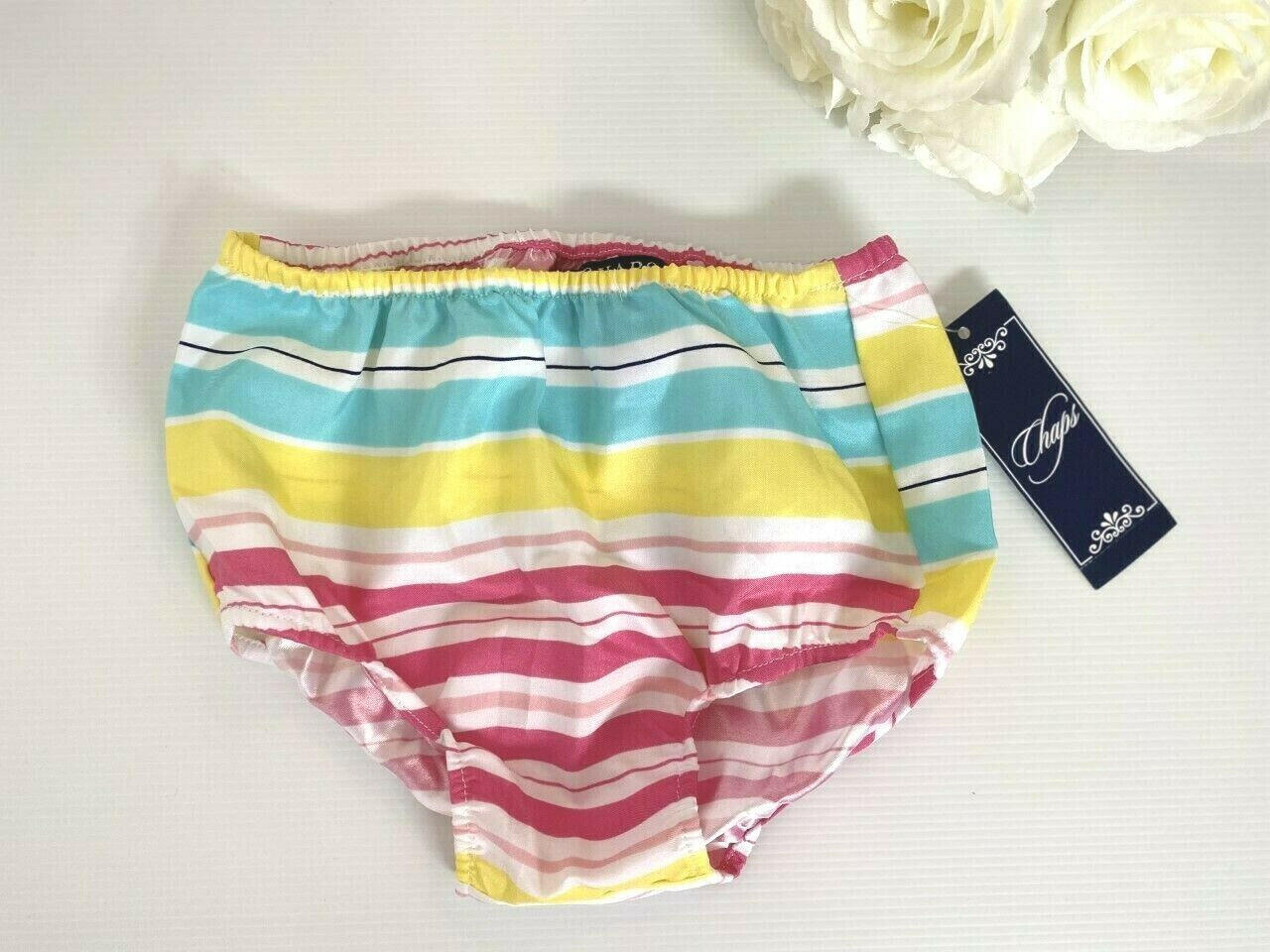 size 18 months new toddler girls dress multicolour striped dress & bloomers set - MARIGOLD