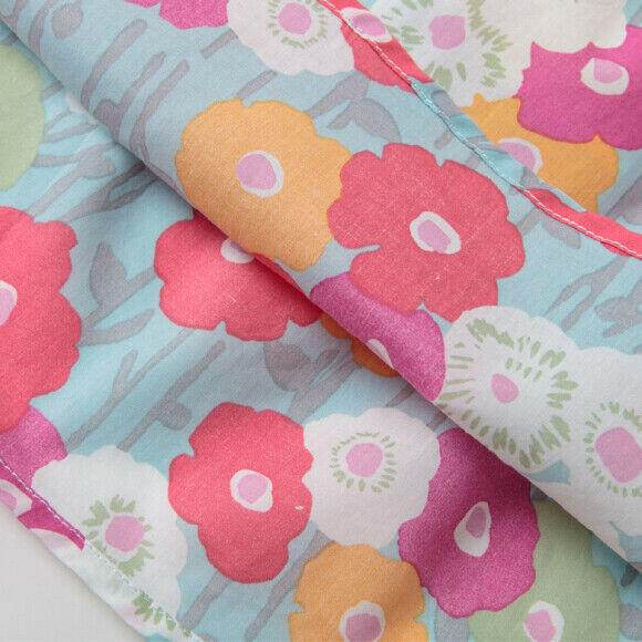 girls dress size 24 months cotton blue floral flutter sleeve baby girls dress - MARIGOLD
