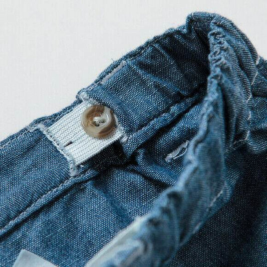 Size 4T New Boys Pants Boys Blue Chambray Pants Size 4 years 4T - MARIGOLD