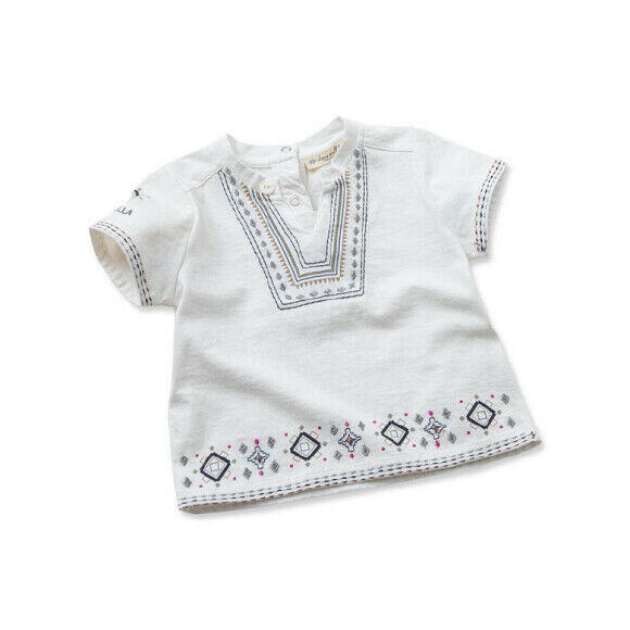 Boys Shirt Size 3 Years New White Short Sleeve Cotton Boys Shirt - MARIGOLD