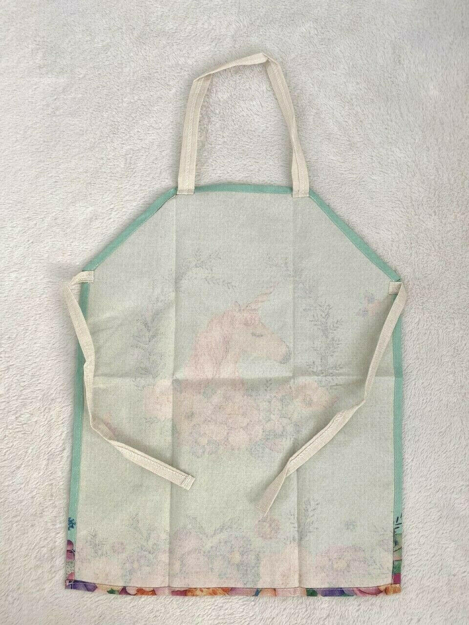 Flower Unicorn Kids Cooking and Art Apron - MARIGOLD