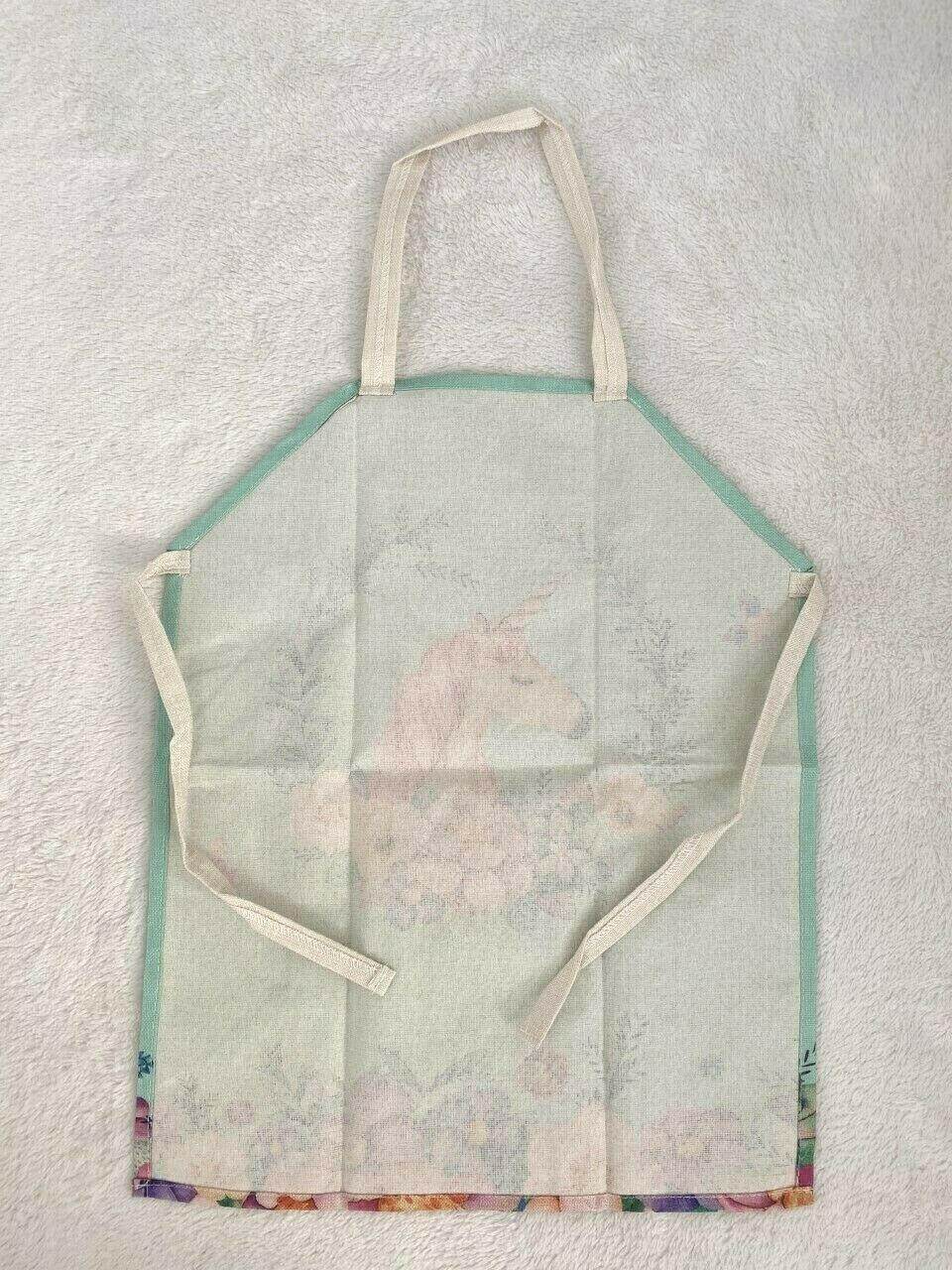 Flower Unicorn Kids Cooking and Art Apron - MARIGOLD