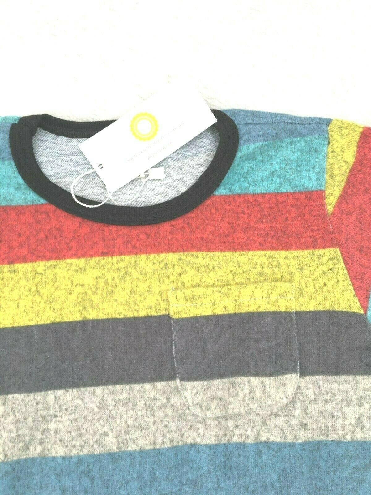 Boys Colour Striped Long Sleeve Top (2 Years) - MARIGOLD