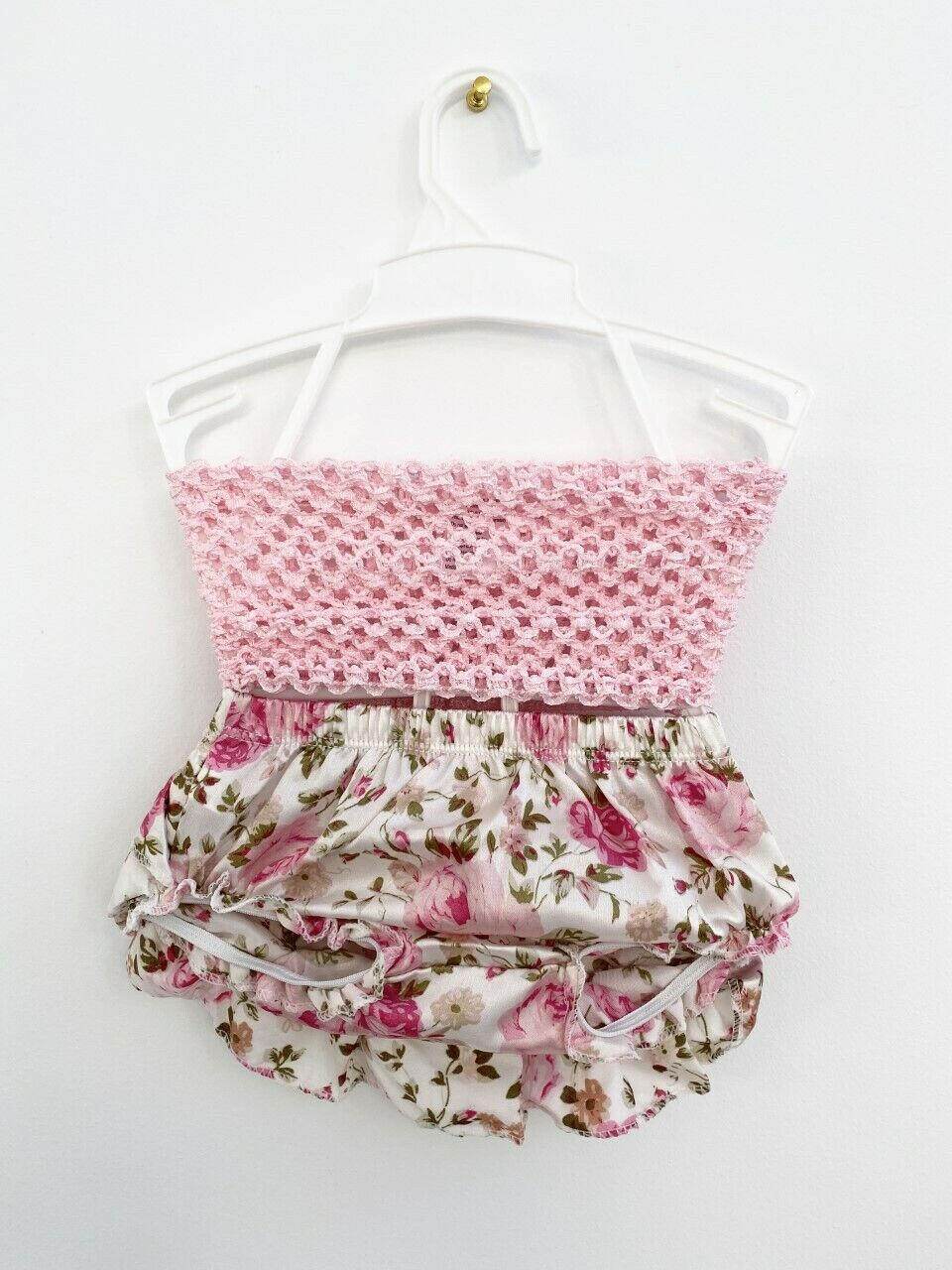 baby girls outfit new size 0-3 months rose baby girls top and bloomers set - MARIGOLD