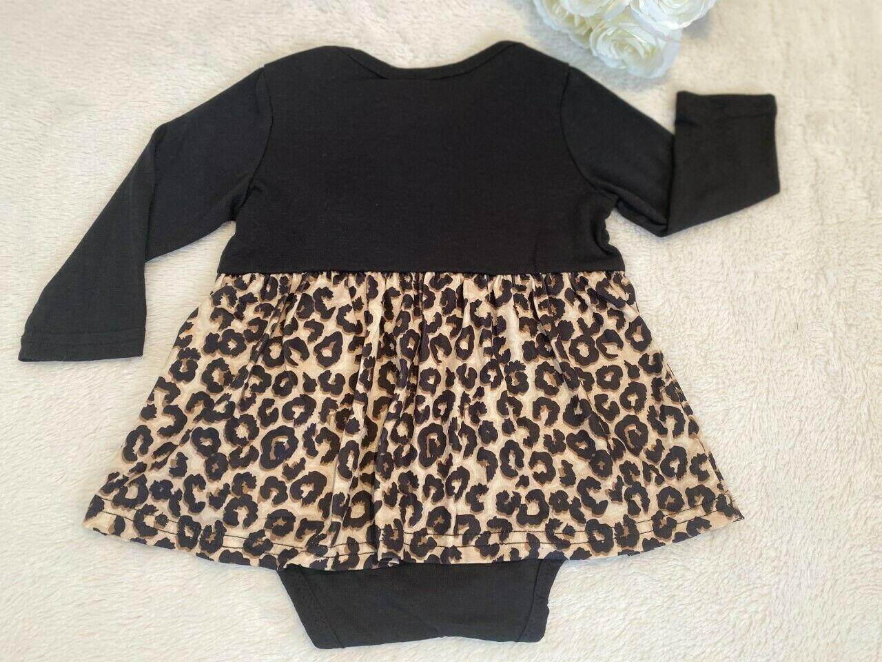 Leopard Print Baby Girl Dress - MARIGOLD