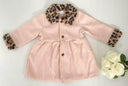 girls coat baby pink leopard lightweight coat girls jacket new