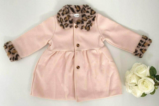 girls coat baby pink leopard lightweight coat girls jacket new - MARIGOLD