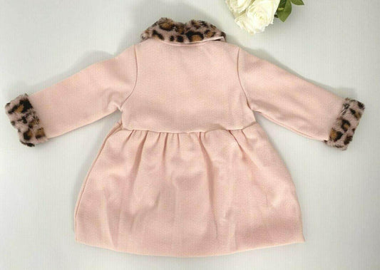 girls coat baby pink leopard lightweight coat girls jacket new - MARIGOLD