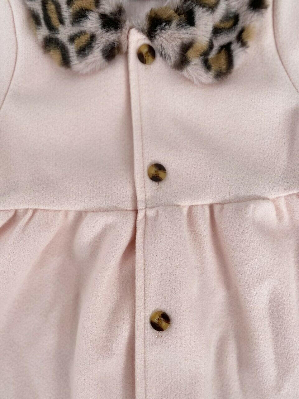girls coat baby pink leopard lightweight coat girls jacket new - MARIGOLD