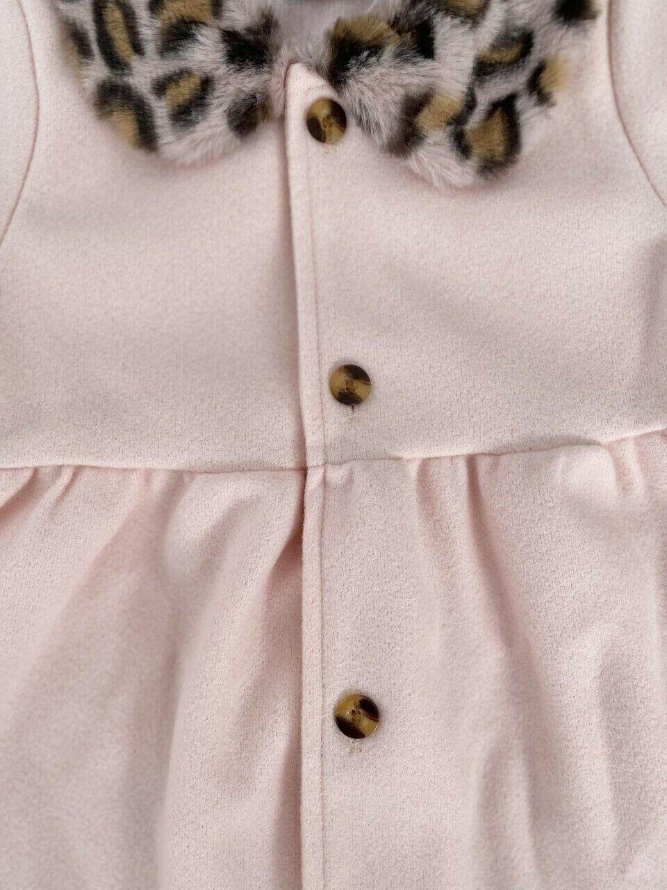 girls coat baby pink leopard lightweight coat girls jacket new - MARIGOLD