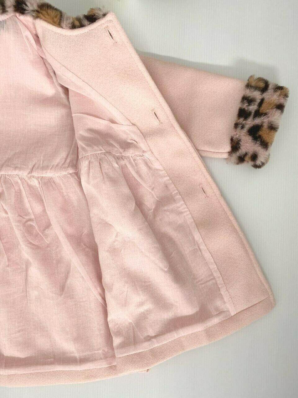 girls coat baby pink leopard lightweight coat girls jacket new - MARIGOLD