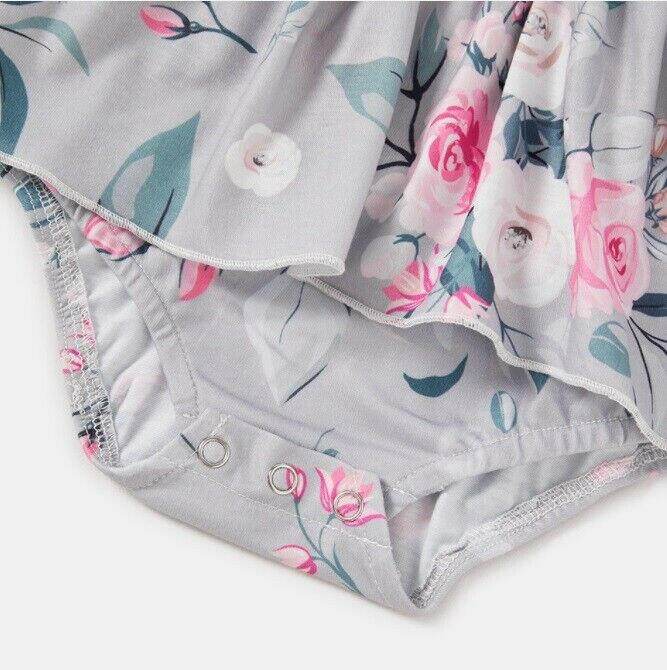 NEW Baby Girls Pink Stripe Floral Long Sleeve Dress - MARIGOLD
