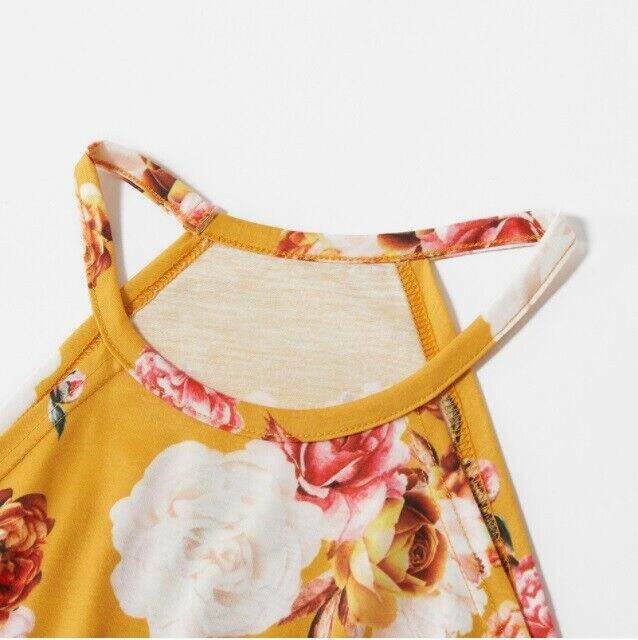NEW Size 3/4/5 years Girls Dress Amber Rose Halter Neck Girls Dress - MARIGOLD