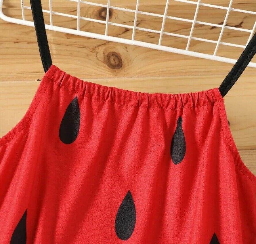 Girls' Watermelon Print Dress - MARIGOLD