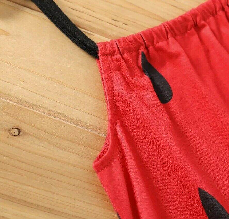 Girls' Watermelon Print Dress - MARIGOLD