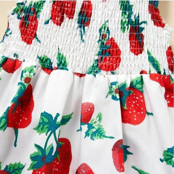 Size 3-6m to 18-24 months baby toddler girls dress strawberry dress & headband - MARIGOLD
