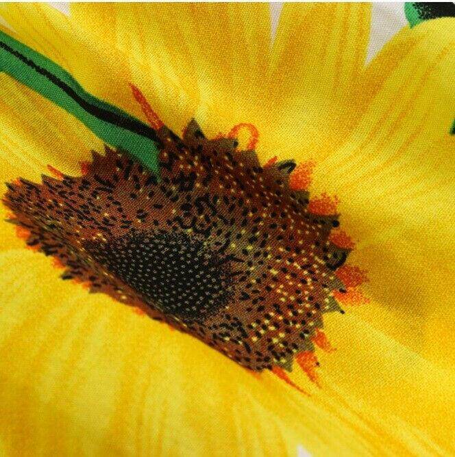 Girls Dress Size 3 Years 100% Cotton Sunflower Girls Dress Sunflower Sundress - MARIGOLD