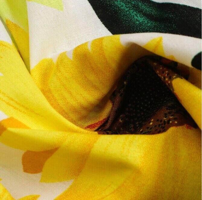 Girls Dress Size 3 Years 100% Cotton Sunflower Girls Dress Sunflower Sundress - MARIGOLD