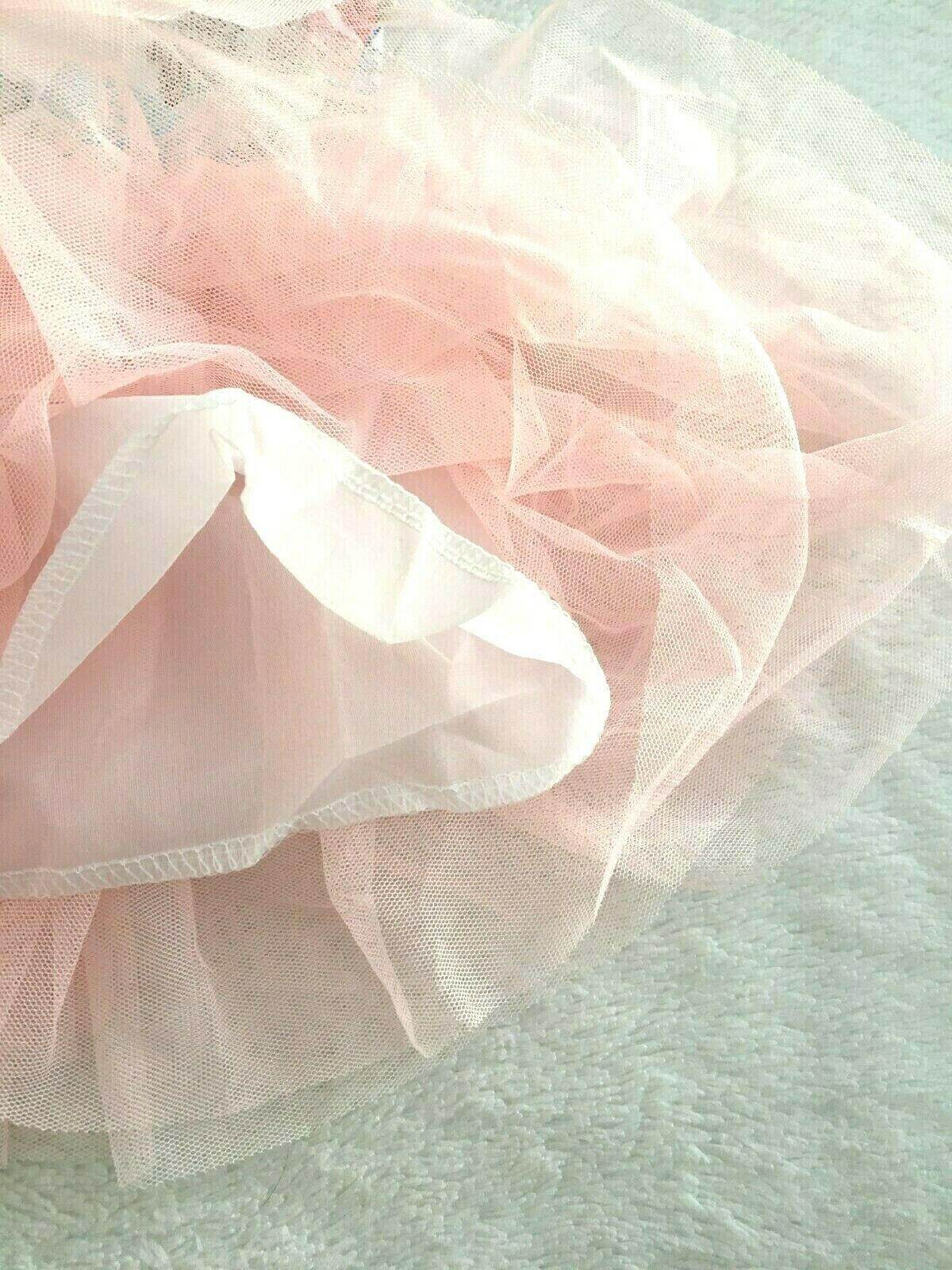 NEW Size 4 years Girls Dress Pretty Floral Bodice Light Pink Tulle Girls Dress - MARIGOLD
