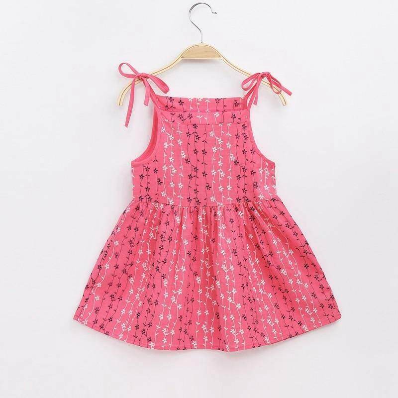 NEW Size 9-12 months Baby Girls Dress Flower Embroidered Vibrant Pink Dress - MARIGOLD