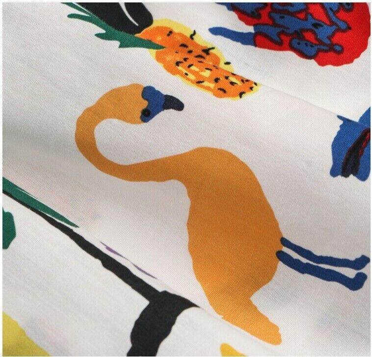 NEW Size 9-12 months Baby Girls Dress Hawaii Tropical Print Dress Baby Dress - MARIGOLD
