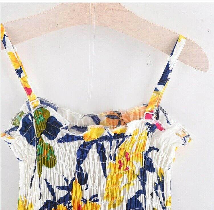 NEW Size 9-12 months Baby Girls Dress Yellow Lily Cotton Baby Girls Dress - MARIGOLD