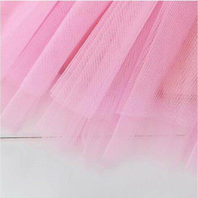 size 1 year toddler girls dress pink & white striped 'one heart' tulle dress - MARIGOLD