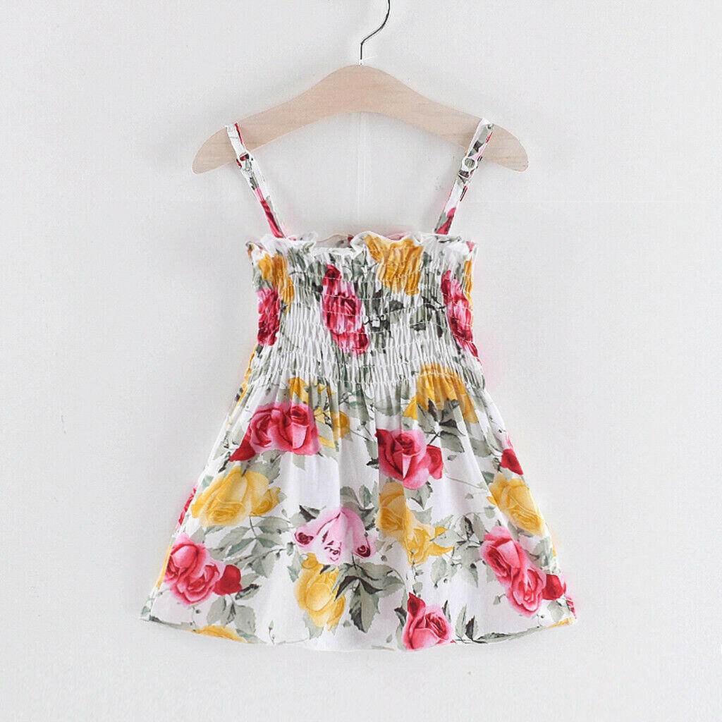 size 12-18 months new toddler girls dress rose floral toddler girls dress - MARIGOLD