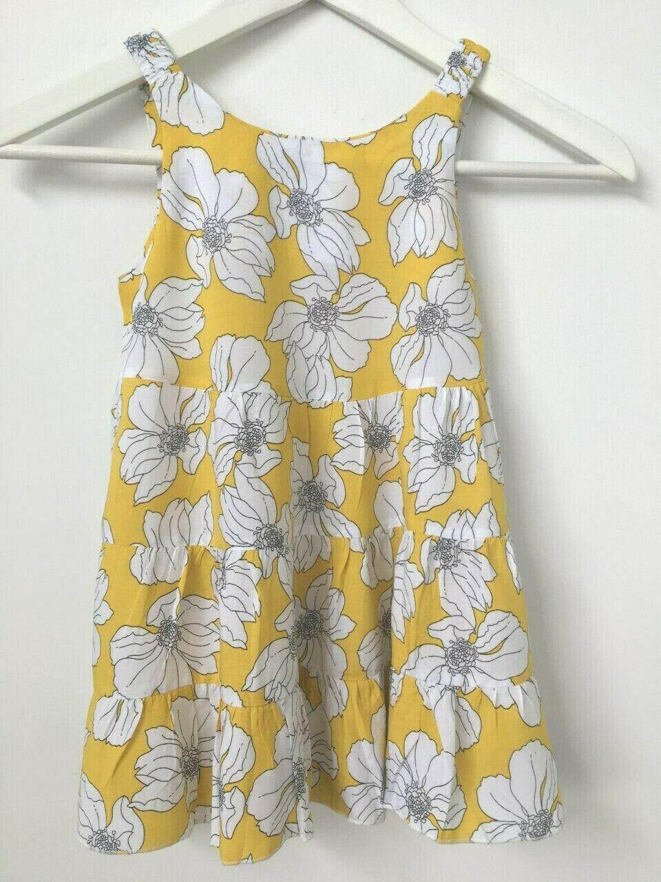 size 2 years new toddler girls dress yellow floral size 2 girls dress - MARIGOLD