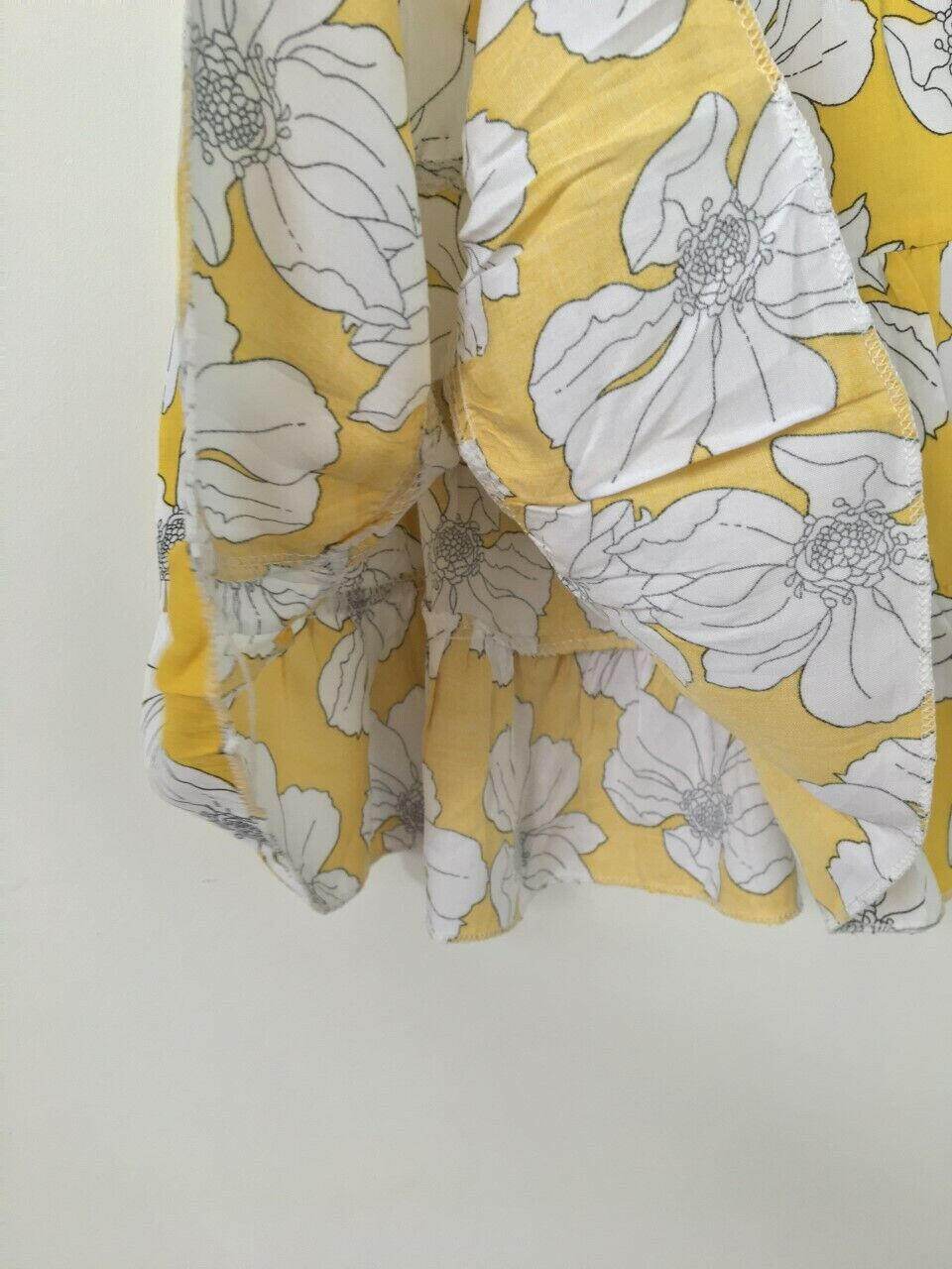 size 3 years new girls dress yellow floral print girls dress - MARIGOLD