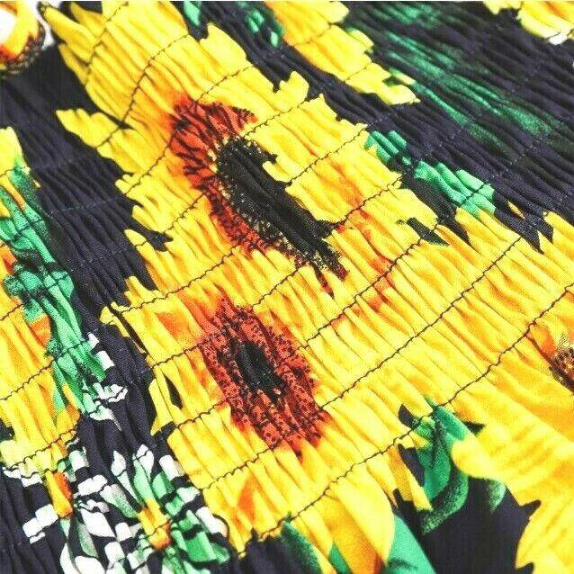 size 9-12 months new baby girls dress dark blue sunflower baby girls dress - MARIGOLD