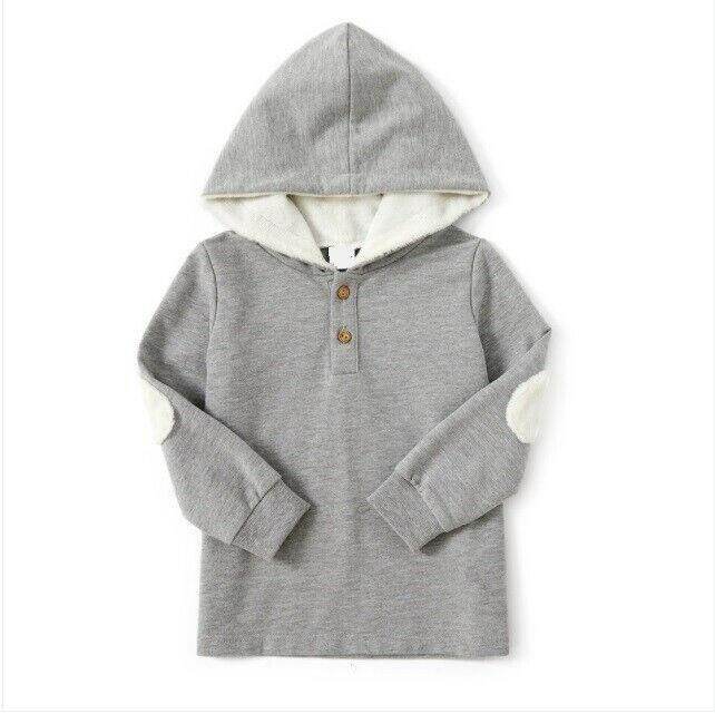 size 2y/3y/4y/6 years new boys hoodie top boys grey hoodie top - select size - MARIGOLD