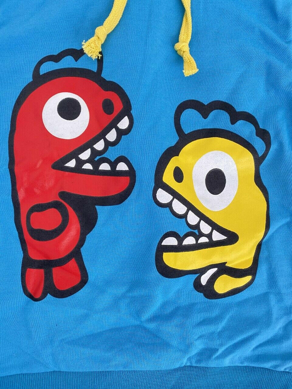 New Boys Blue Dinosaur Hoodie Jumper Top (Size 5 Years) - MARIGOLD