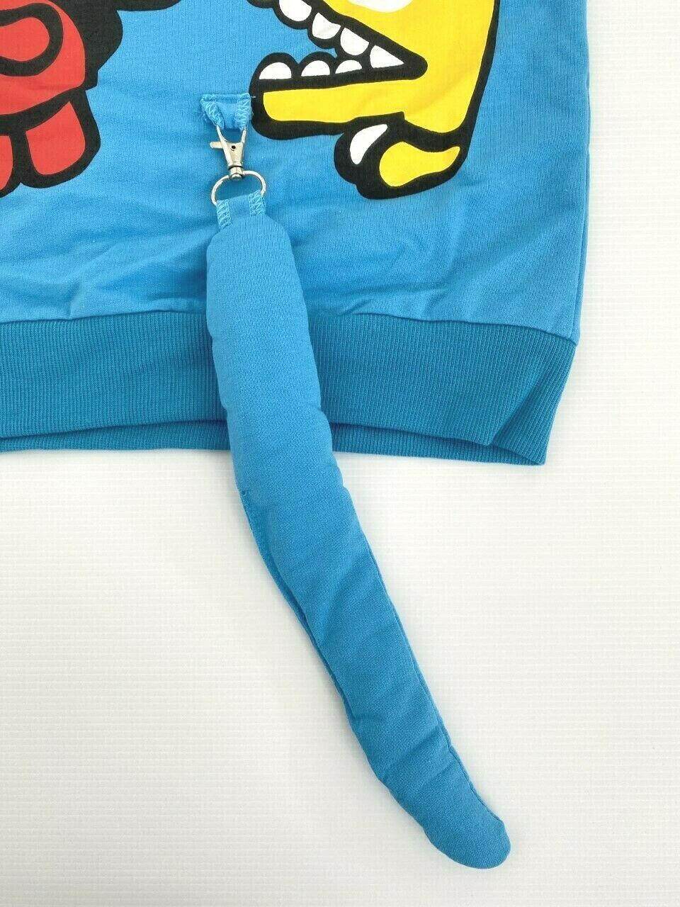 New Boys Blue Dinosaur Hoodie Jumper Top (Size 5 Years) - MARIGOLD