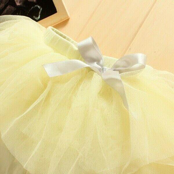 NEW Size 0 to 3 Months Newborn Baby Leggings Yellow Tutu Leggings Baby Clothing - MARIGOLD