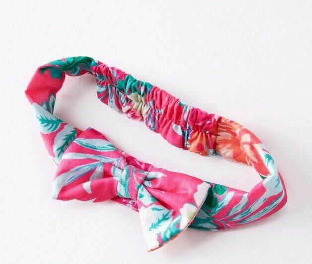 size 6-9 months new Baby Bodysuit Pink Tropical Flower Bodysuit & Headband Set - MARIGOLD