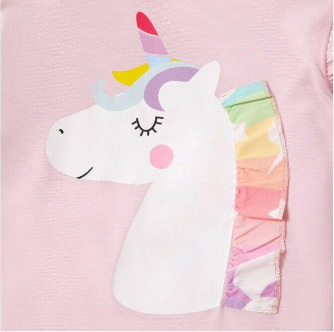 Girls' Unicorn Top & Tulle Skirt Set - Size 8-9 Years - MARIGOLD