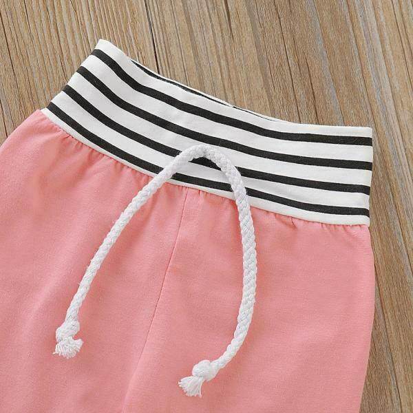 size 9-12 months new baby girls outfit tracksuit pink heart hoodie & pants set - MARIGOLD